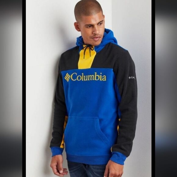 Columbia Lodge Fleece Hoodie Sweatshirt like new sz Large - Picture 1 of 12